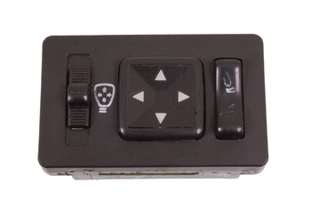 tlačítka ovládání zrcátek - elektricky sklopné zrcátko černé