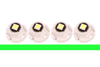 Žárovka LED T4.7 zelená sada 4ks